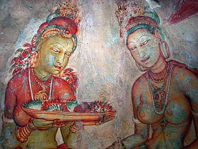Sigiriya women frescoes, Sri Lanka  (c) 2010 by John Goss